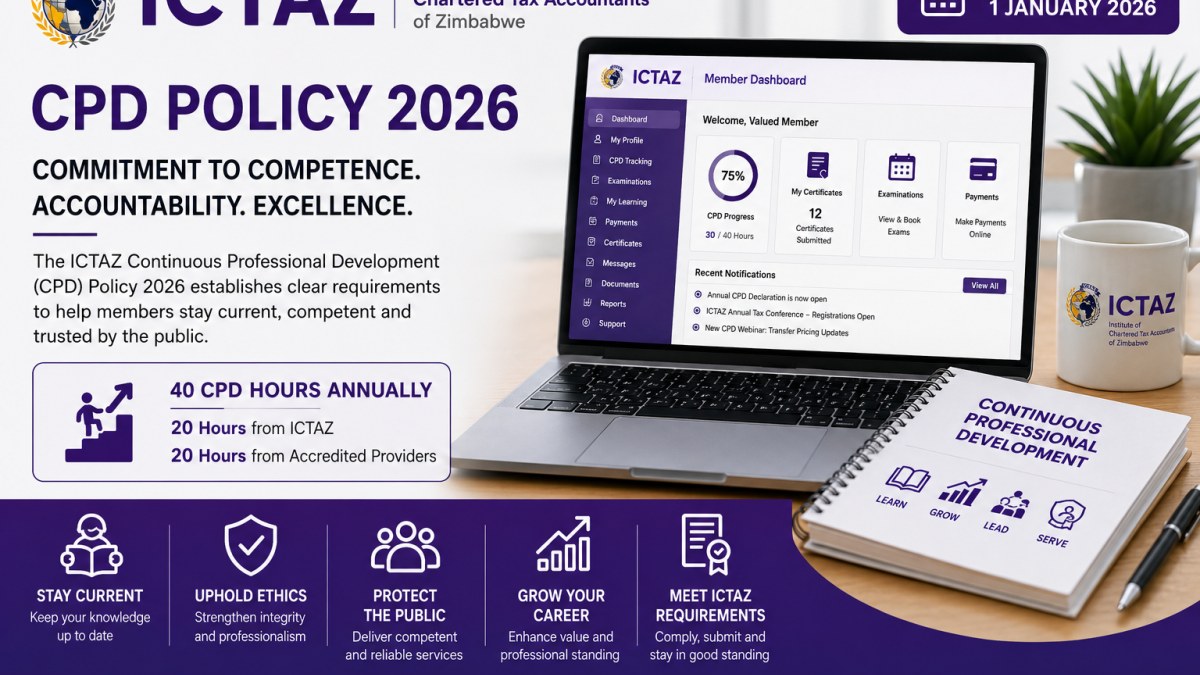 ICTAZ CPD Policy 2026: Strengthening Professional Competence, Public Trust and Member Accountability